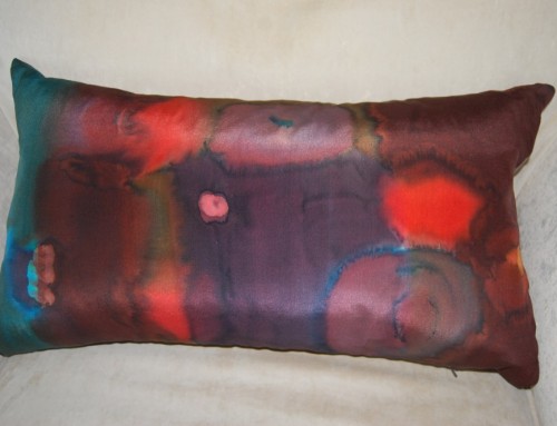 24 x 14 Purple, Red, Blue Pillow – SOLD