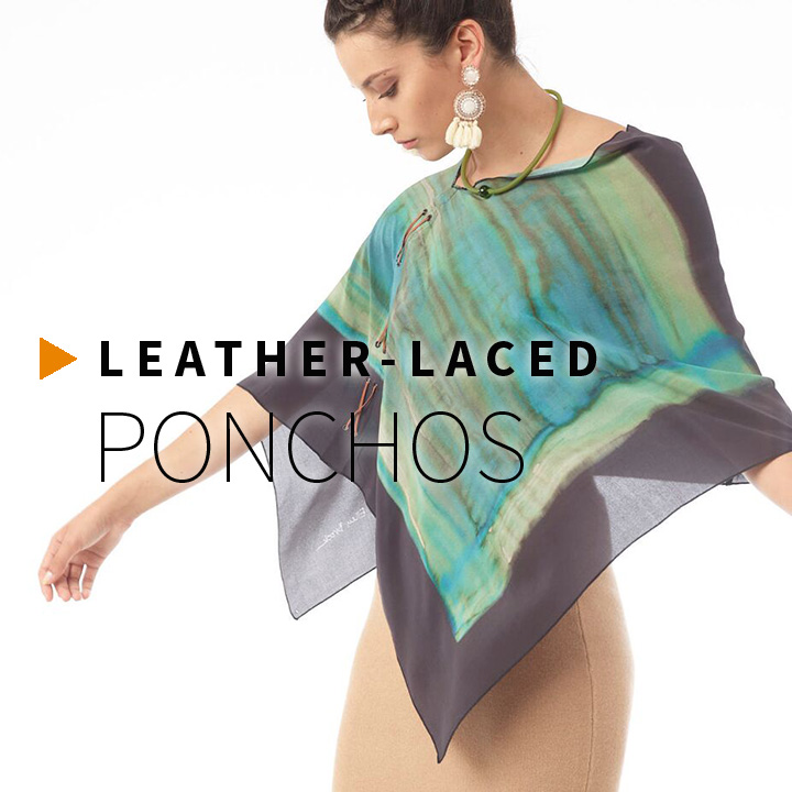 Leather Laced Ponchos